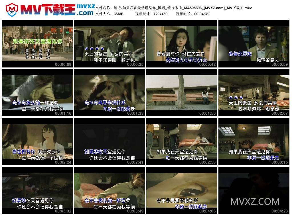 远方-如果我在天堂遇见你_国语_流行歌曲_MA508393